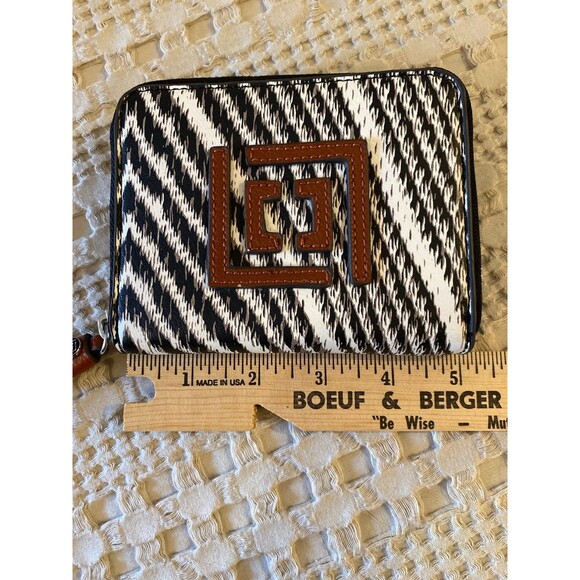 Liz Claiborne Wallet Zebra Animal Print Clutch Purse has 12 Credit Card Slots!! - Picture 10 of 12